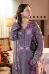 ZARA SHAHJAHAN LATEST HIT DHANAK PEACHWOOL EMBROIDERED 3 PIECE